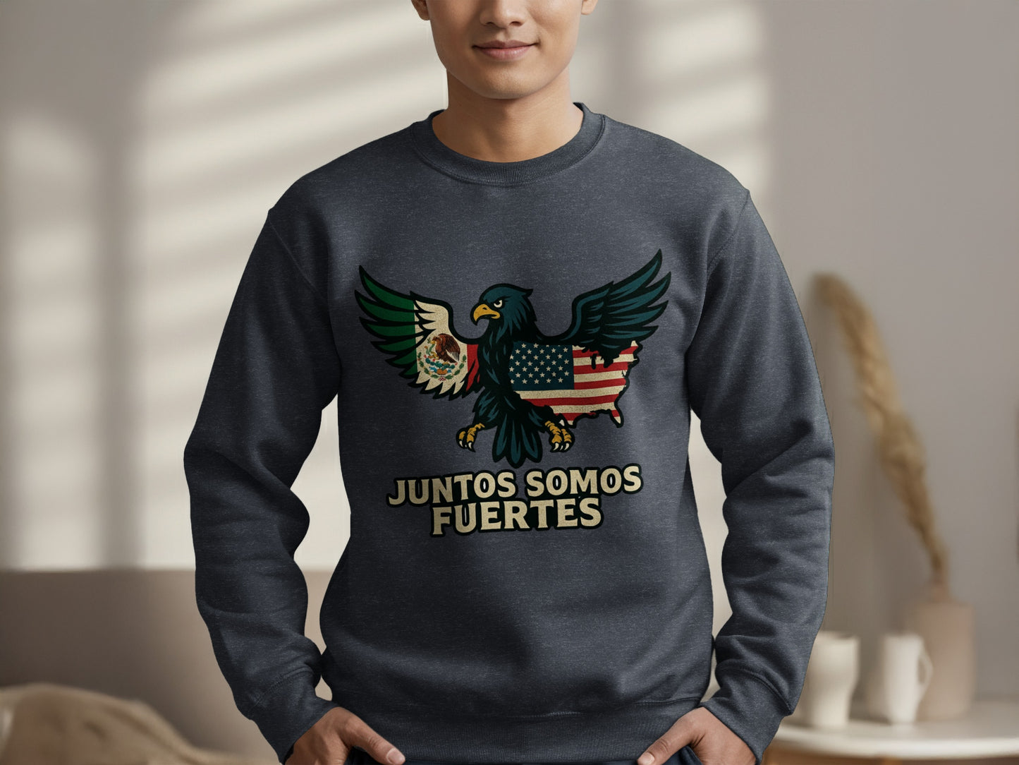 Juntos Somos Fuertes Patriotic Eagle Sweatshirt product