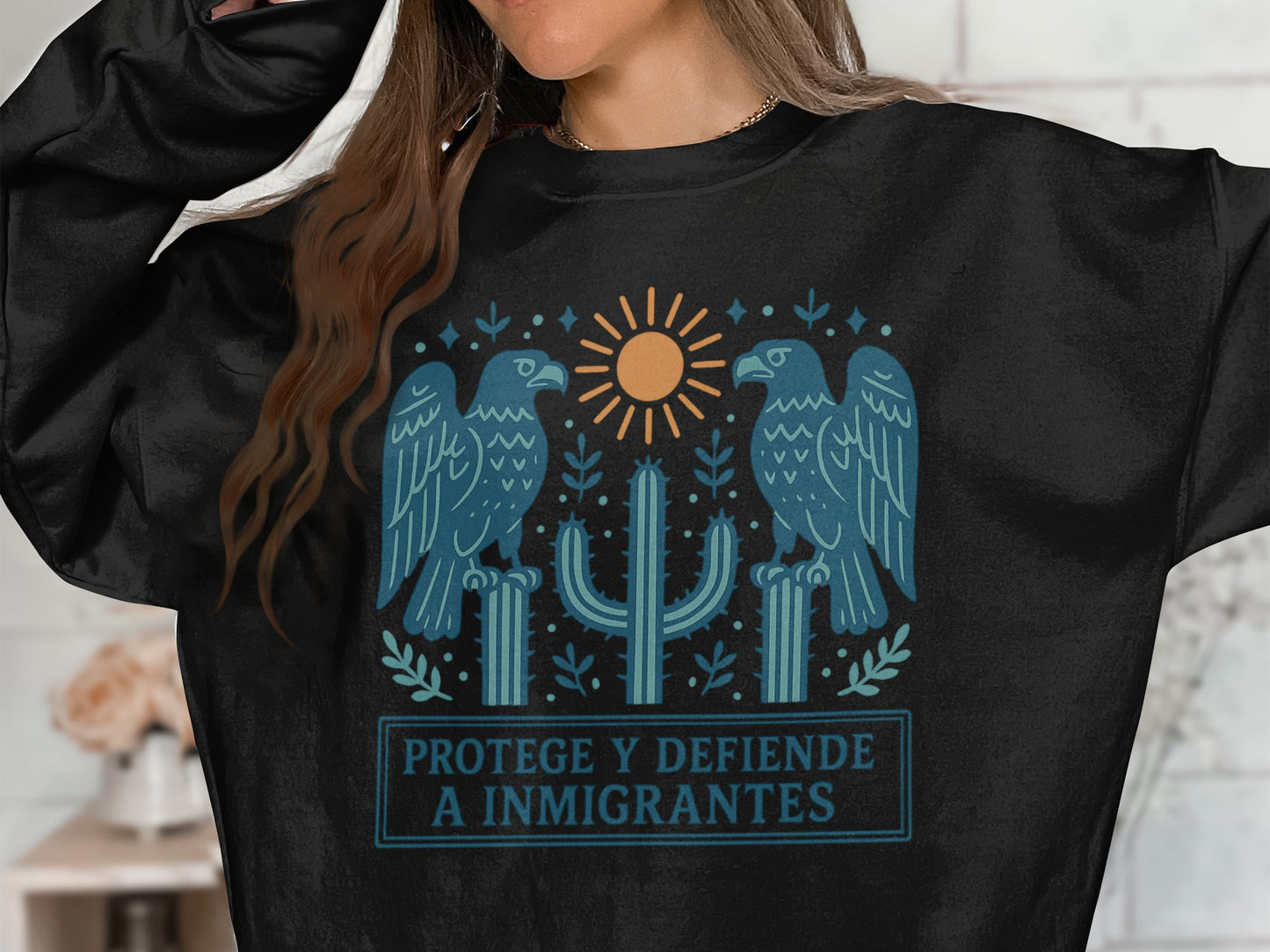 Protect and Defend Immigrants Graphic Sweatshirt product