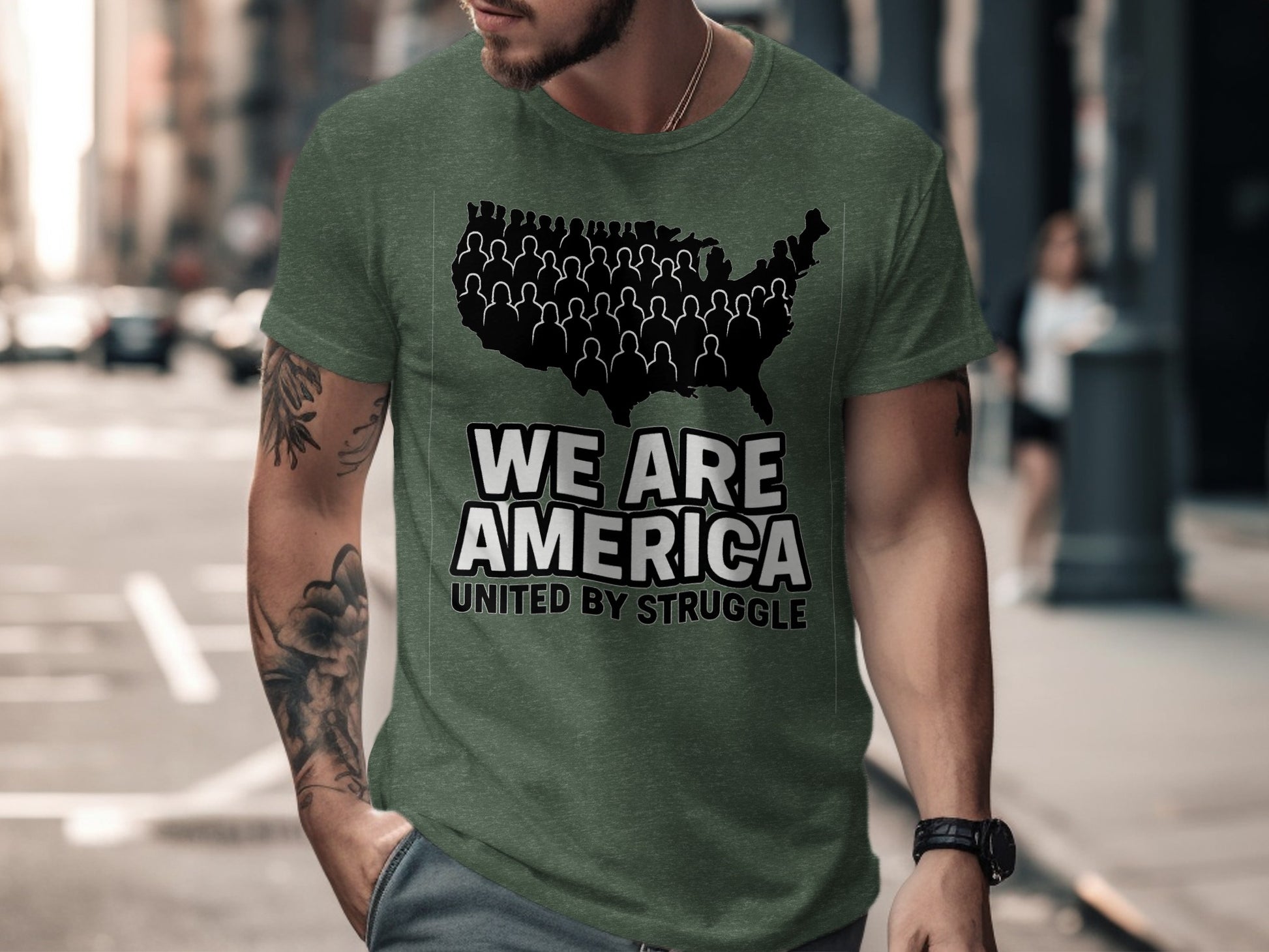 We Are America United By Struggle Graphic T Shirt Product