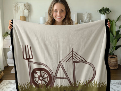 Dad Blanket Design Unique Cozy Home Accessory product type