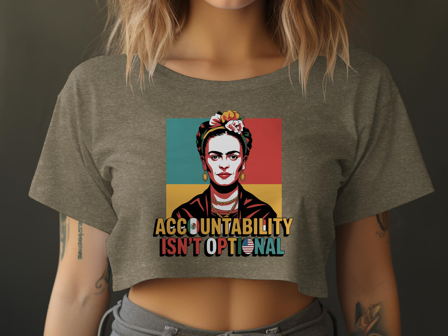 Accountability Isn't Optional Graphic Crop Top product