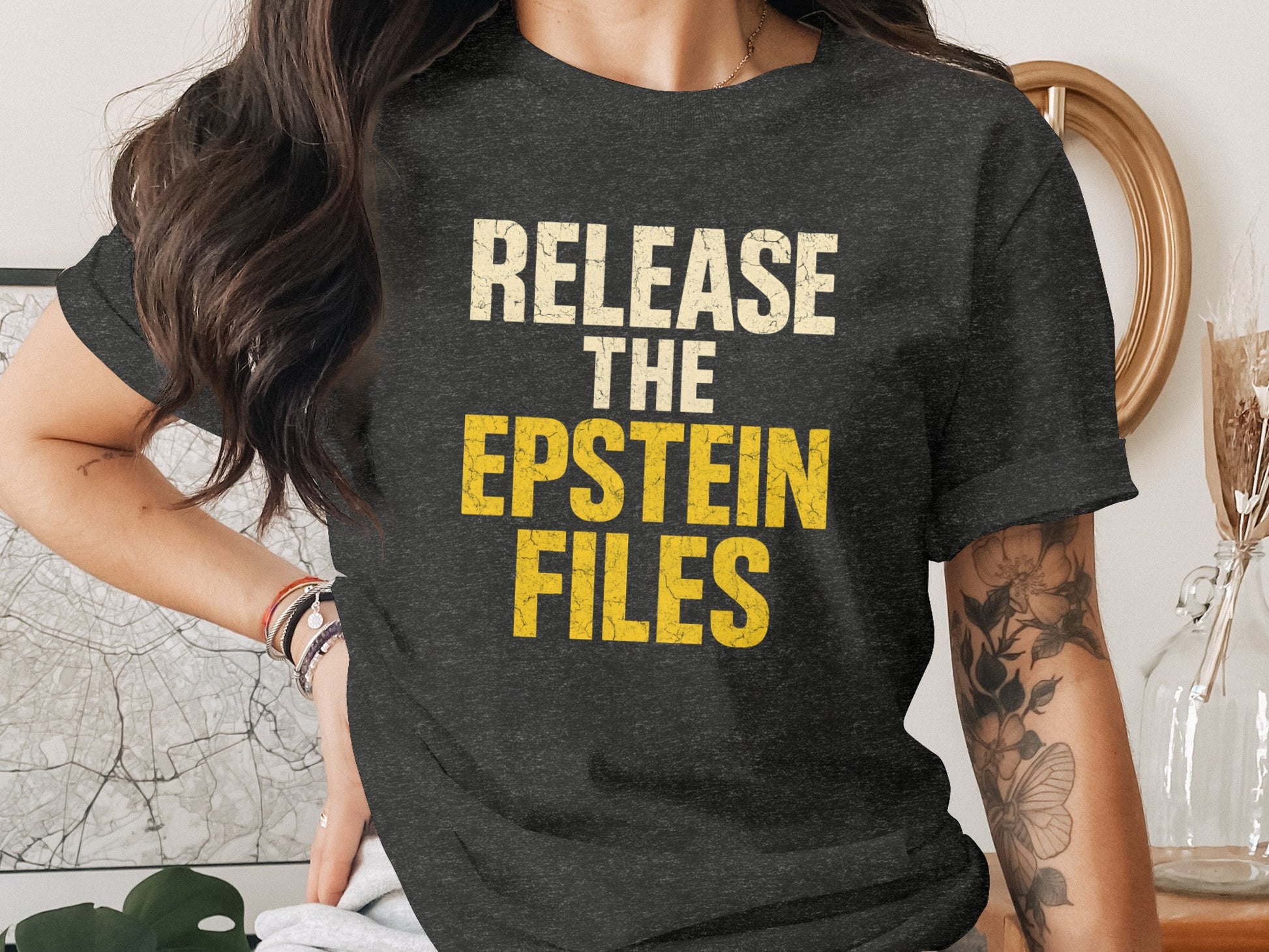 Release The Epstein Files Statement Shirt product