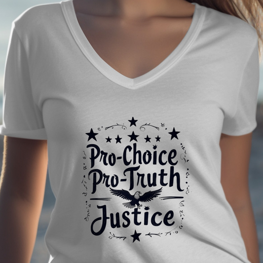 Pro-Choice Pro-Truth Justice Graphic T-Shirt Product Type