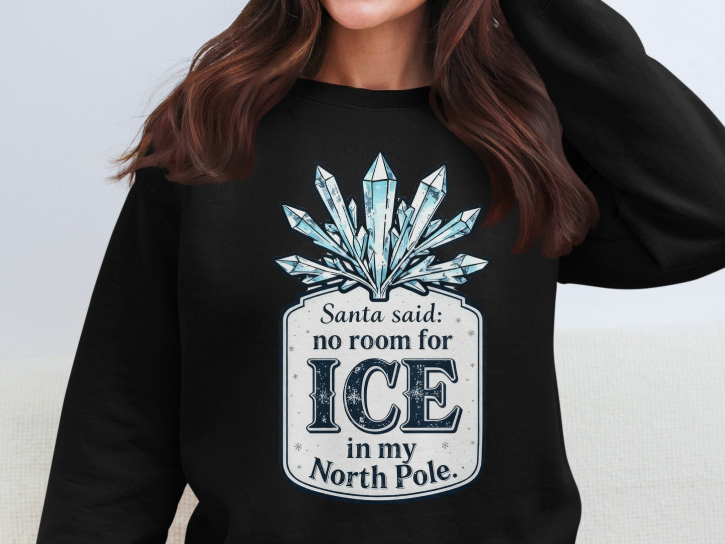 Santa said no room for ice in my North Pole product