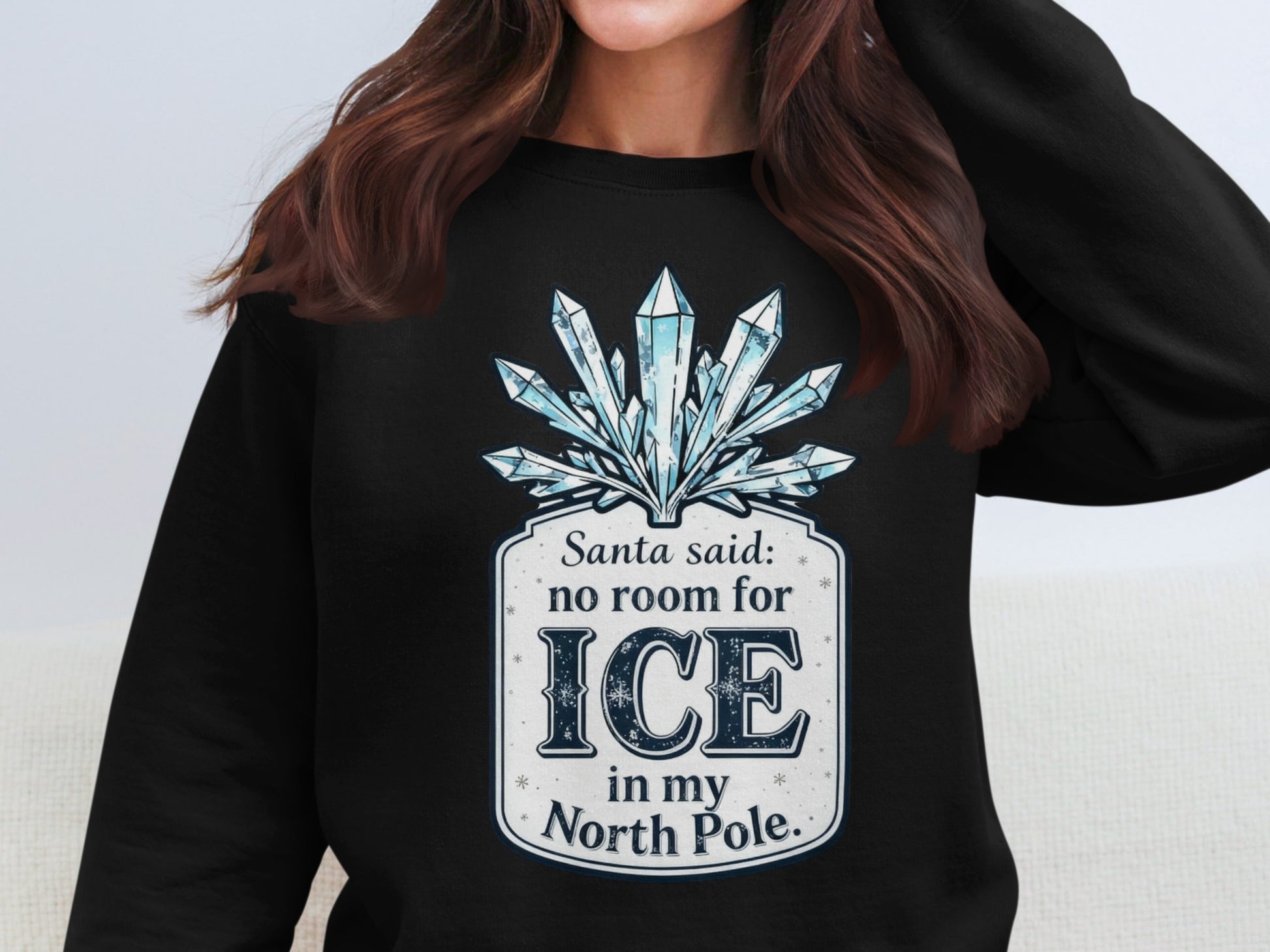 Santa said no room for ice in my North Pole product