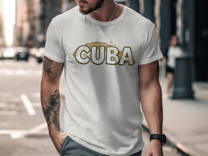 Cuba Graphic Casual Street Style T-Shirt Product