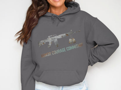 Honor Courage Commitment Graphic Hoodie