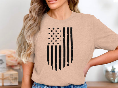 Distressed American Flag Graphic Tee product type