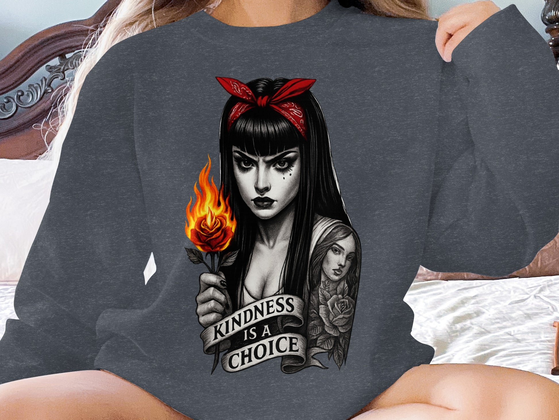 Kindness Is a Choice Long-Sleeve Graphic Shirt product type