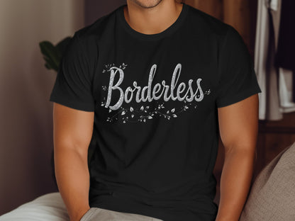 Borderless Graphic Print Casual T-shirt Product Type