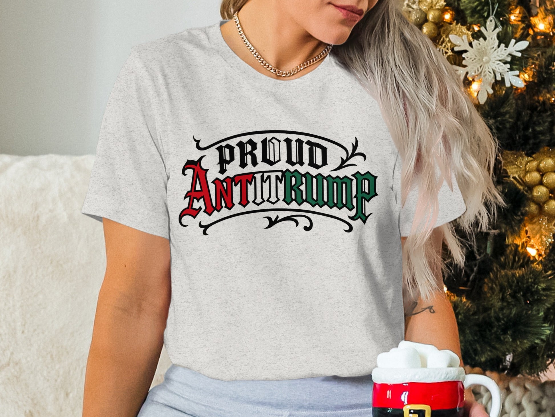 Proud AntiTrump Statement T-Shirt for Bold Expression