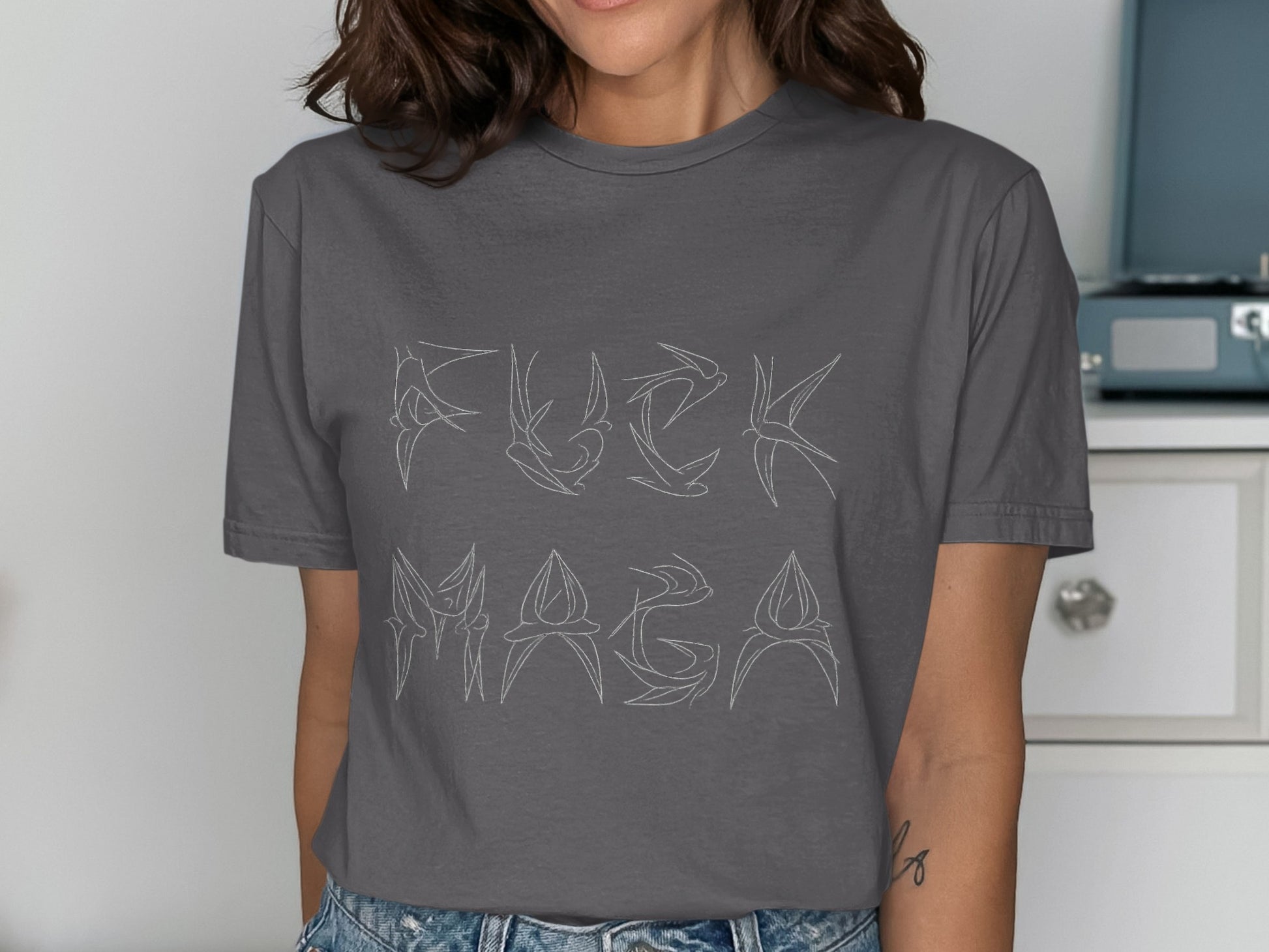 Bold Statement Graphic Casual Short Sleeve Shirt product
