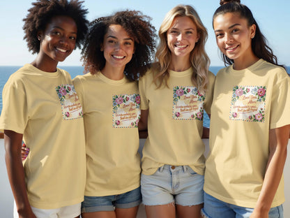 Love you more today floral casual t-shirt product type