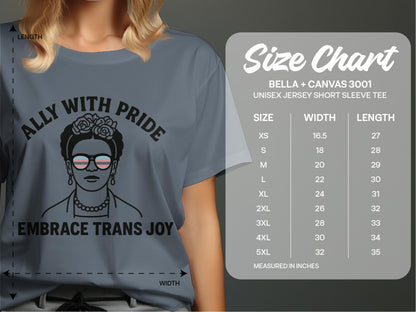 Ally with Pride Embrace Trans Joy T-shirt product