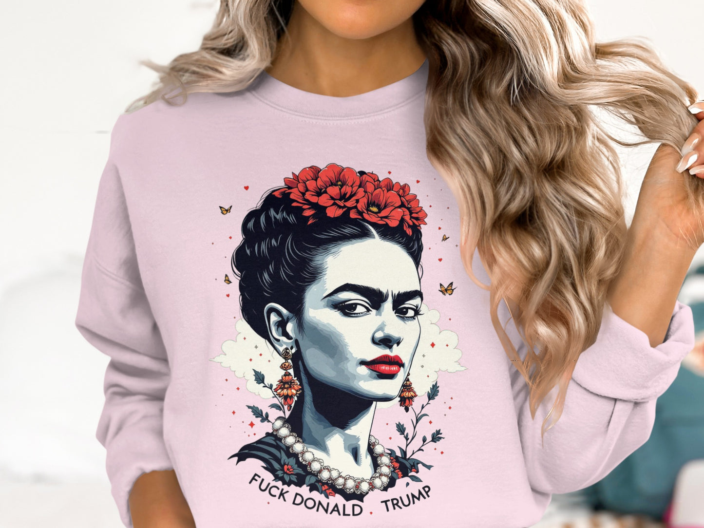 Frida Kahlo Trump Statement Fashion Sweater