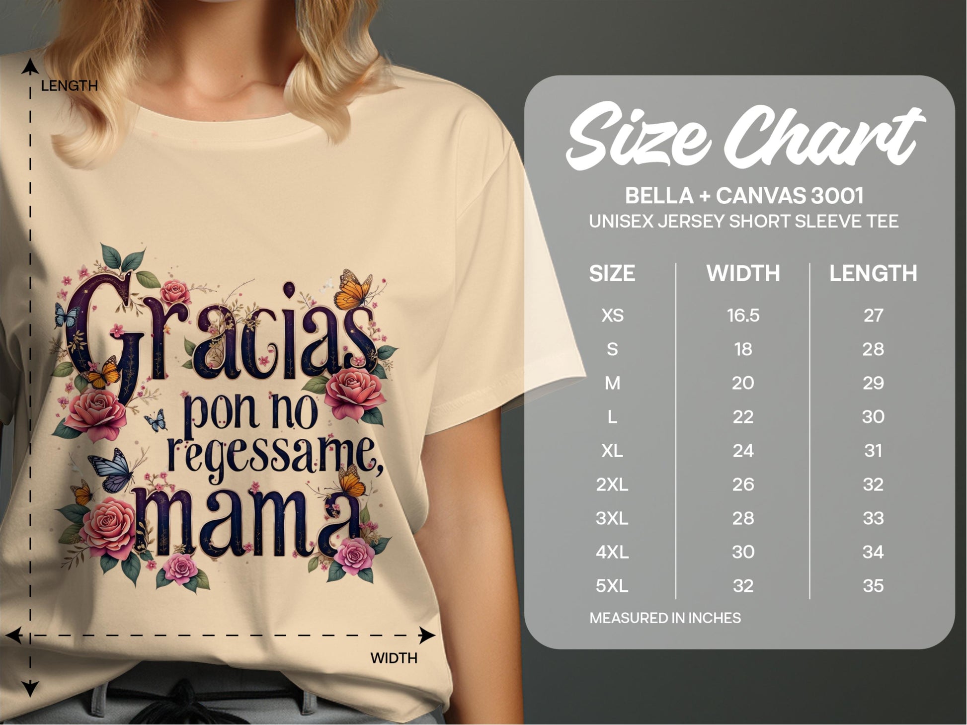 Gracias Pon No Regessame Mama Graphic Tee Shirt product
