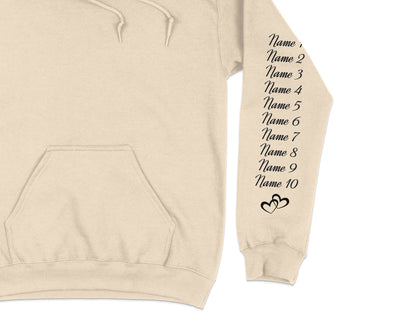 Custom Hoodie with Personalized Names product type