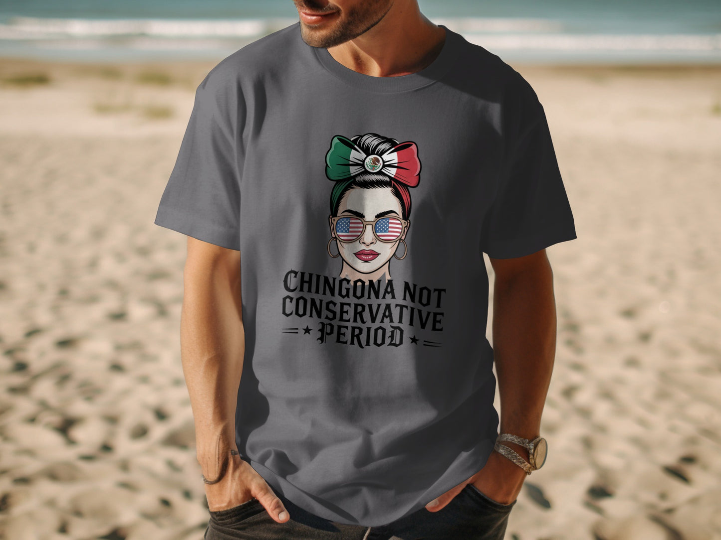Chingona Not Conservative Period Graphic T-Shirt product type