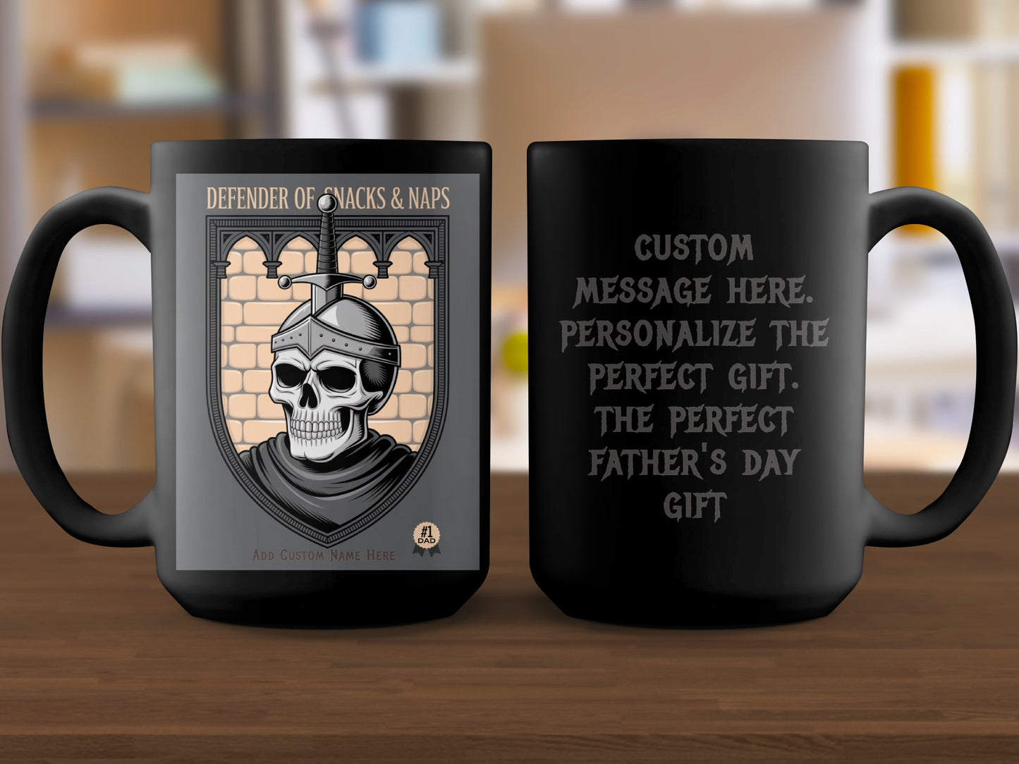 Defender of Snacks and Naps Customizable Mug product