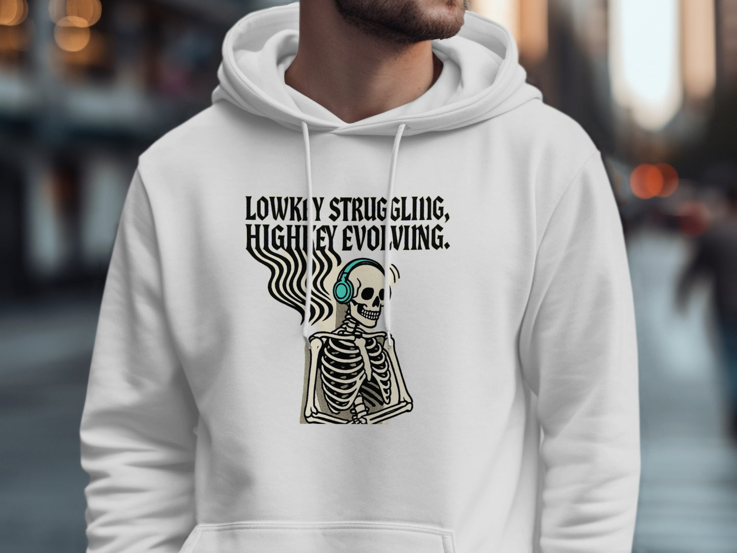 Lowkey Struggling Highly Evolving Hoodie product type