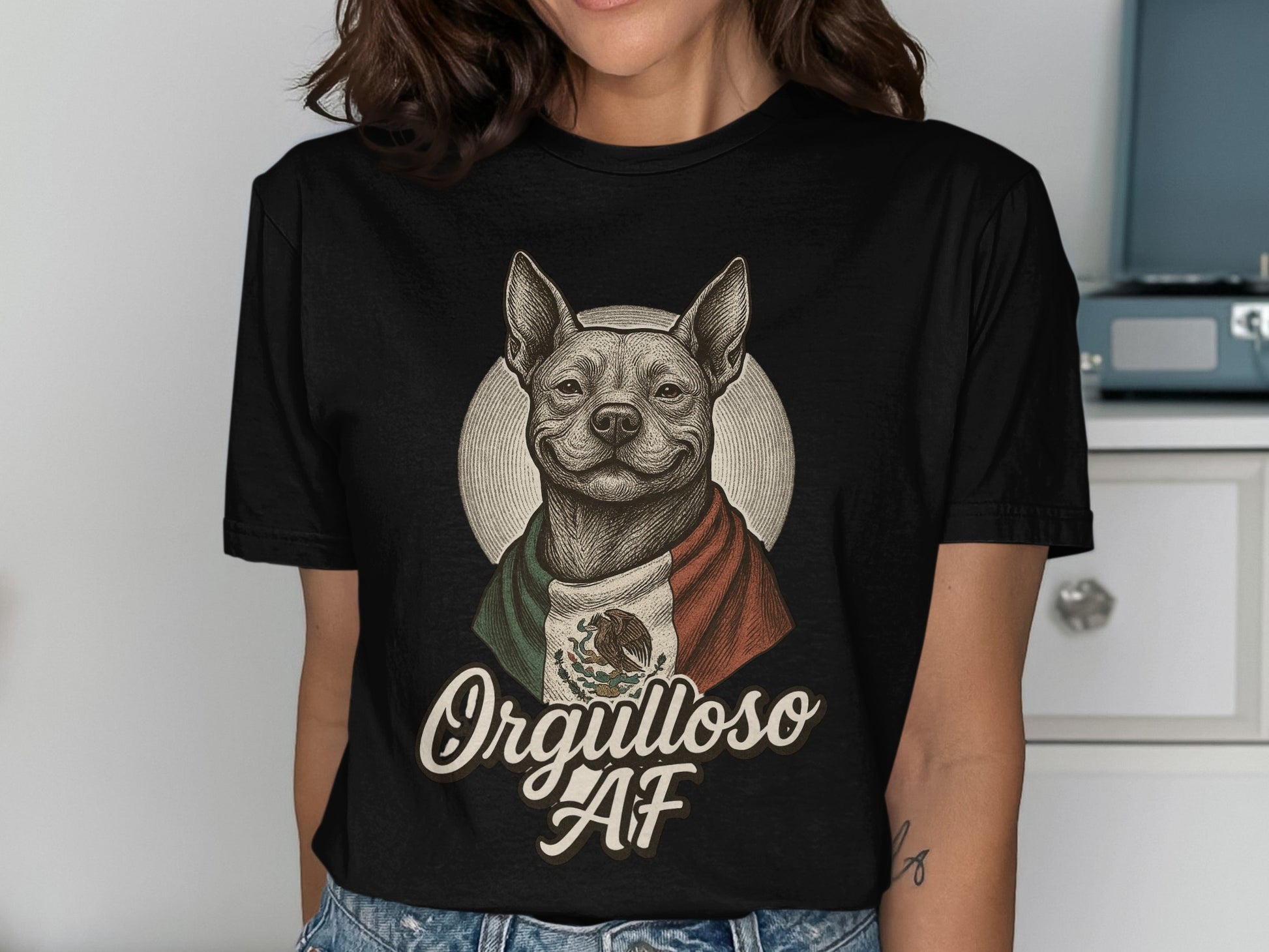 Orgulloso AF Dog Graphic Tee Design product
