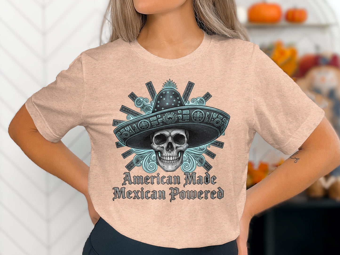 American Made Mexican Powered Skull T-Shirt