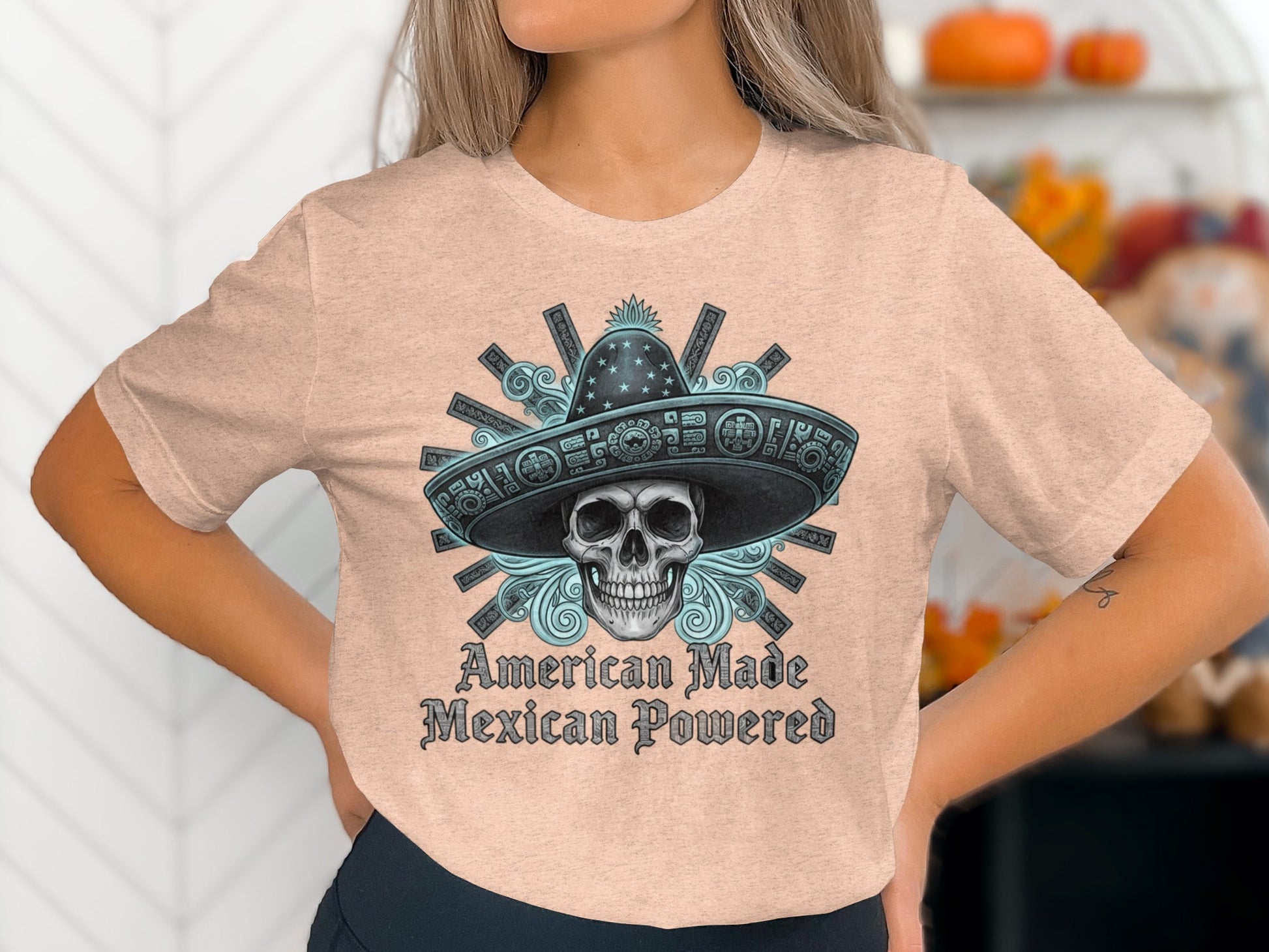 American Made Mexican Powered Skull T-Shirt