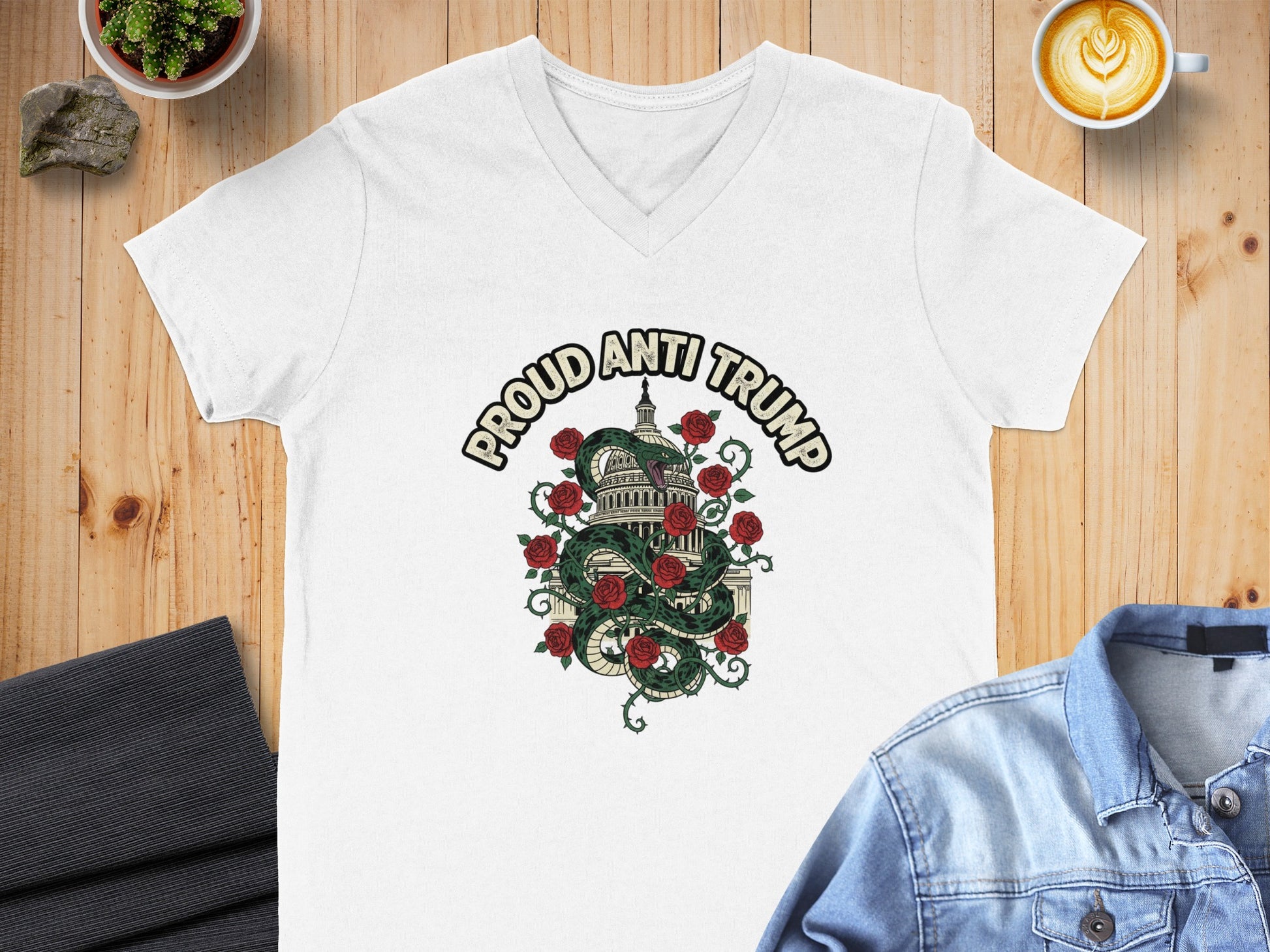 Proud Anti Trump Graphic Design T-shirt product