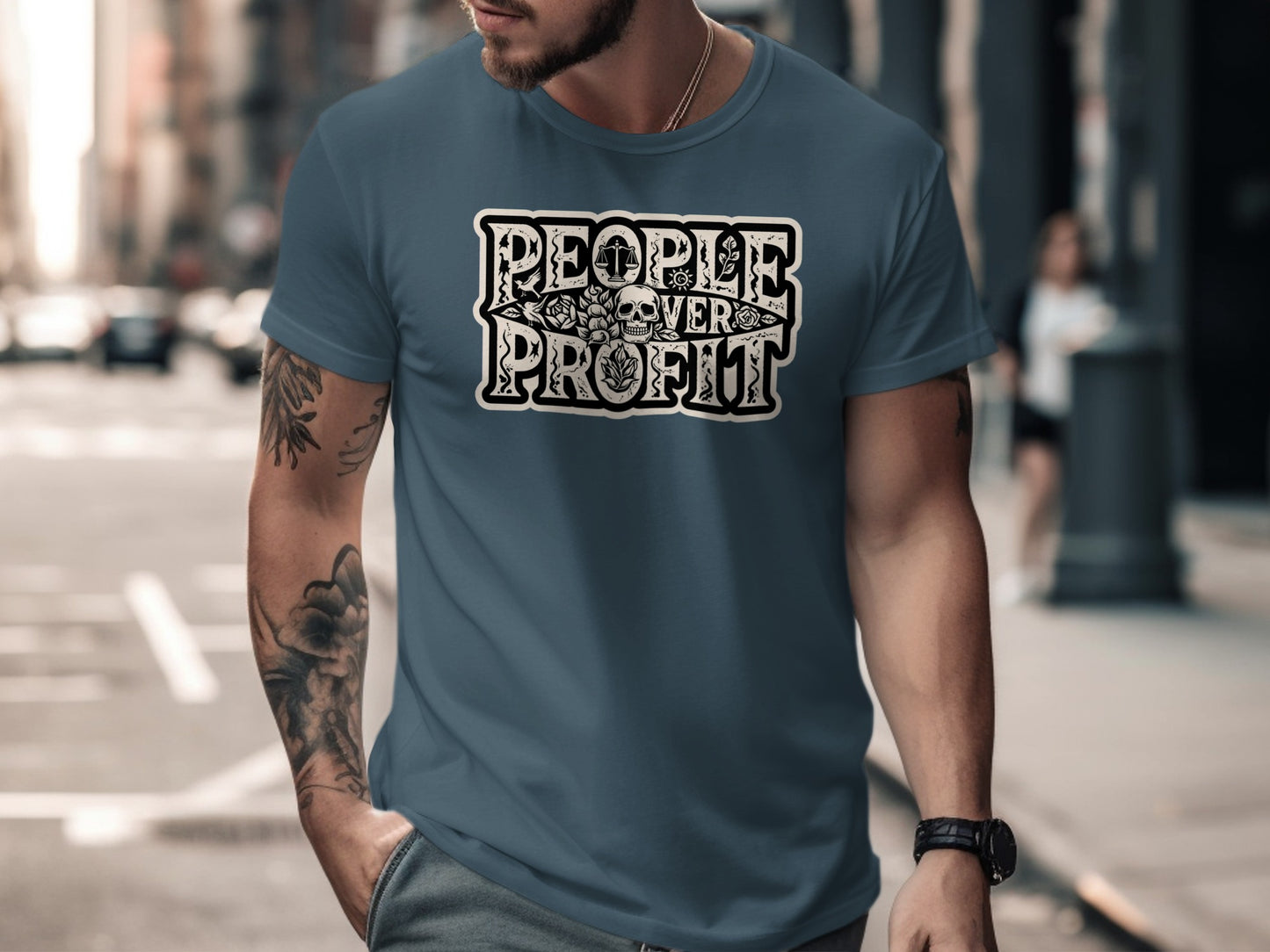 People Over Profit Inspiring Motivational T-Shirt