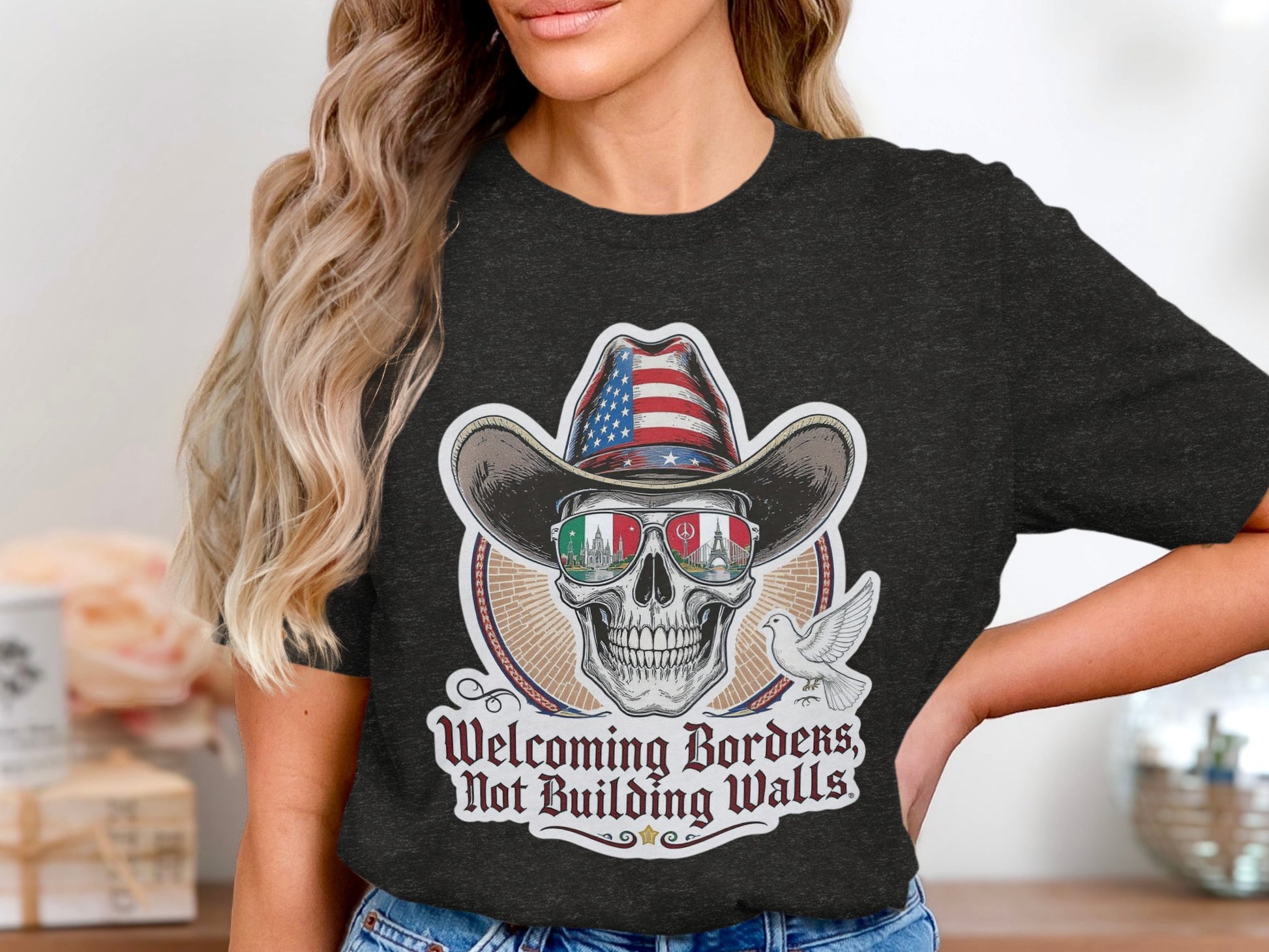 Welcoming Borders Not Building Walls Shirt product