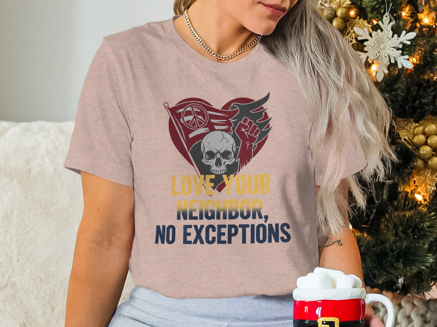 Love Your Neighbor No Exceptions Graphic T-Shirt
