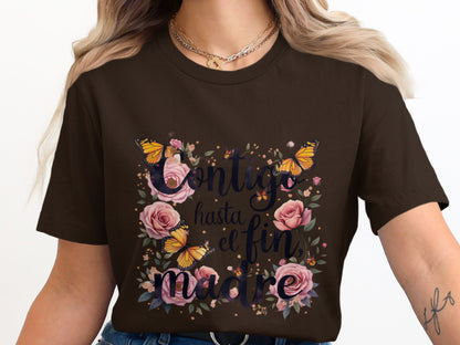 Contigo Hasta El Fin Madre Floral T-Shirt product