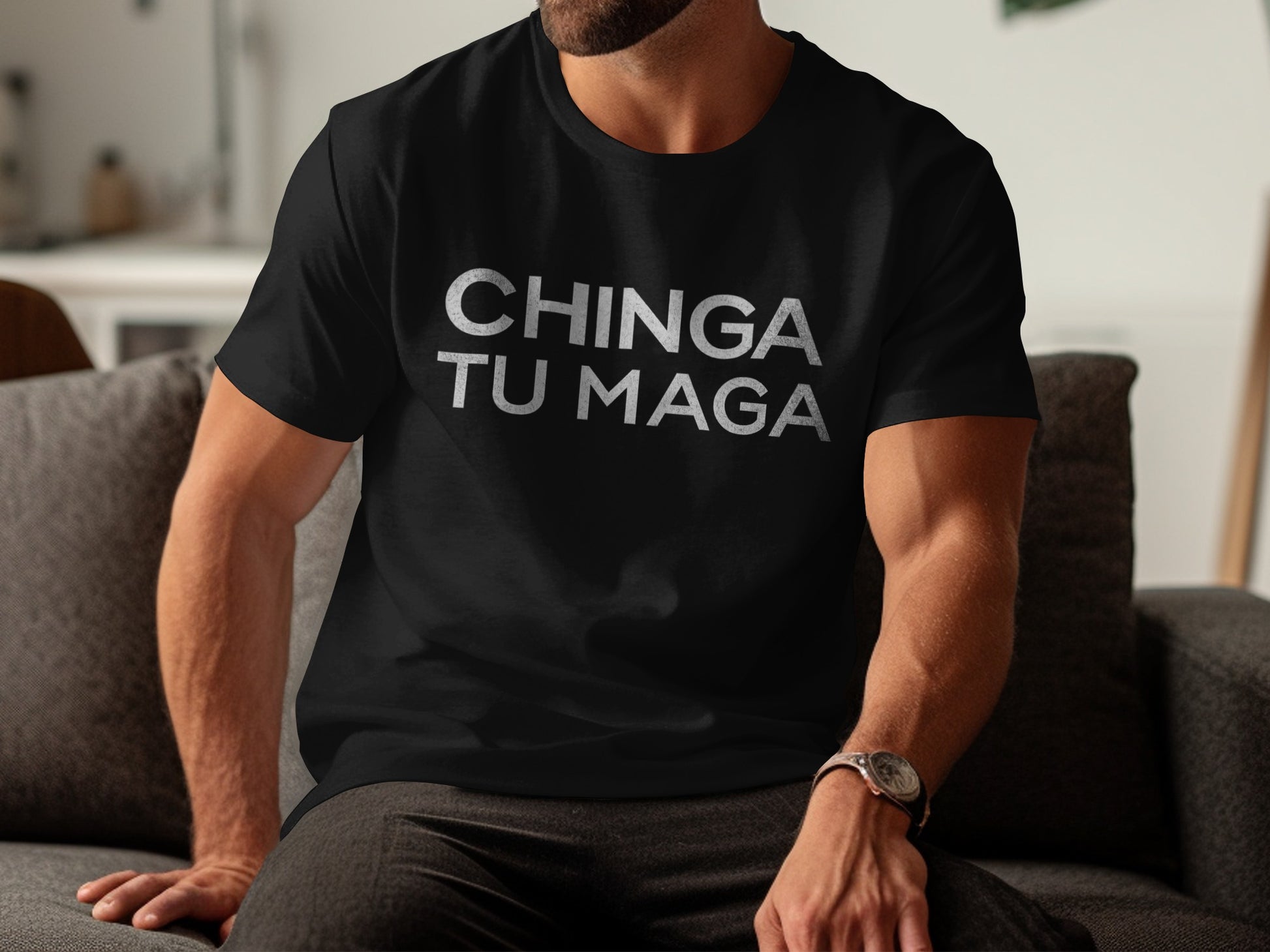 CHINGA TU MAGA Statement Graphic Tee product type