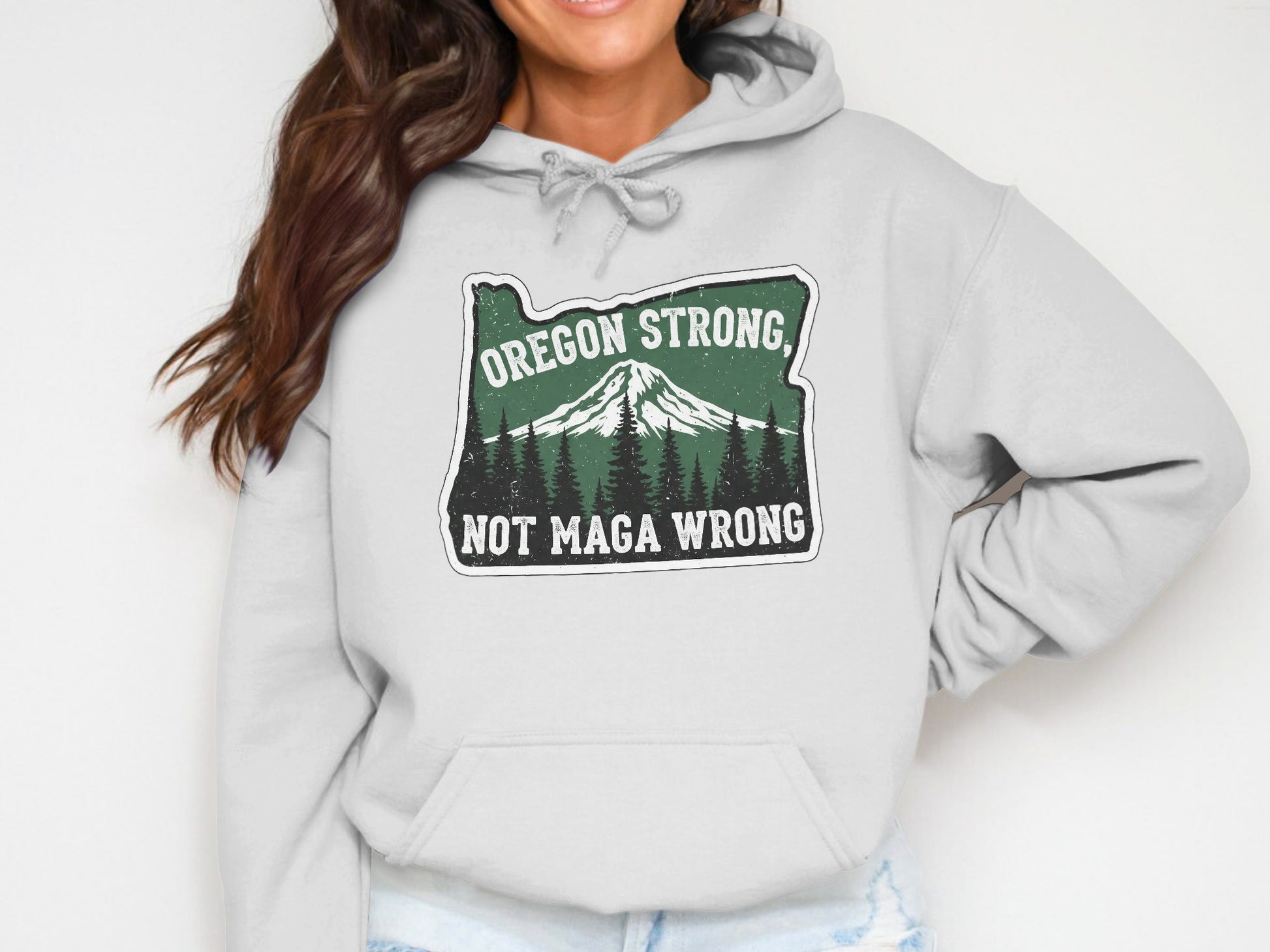 Oregon Strong Not Maga Wrong Hoodie product type