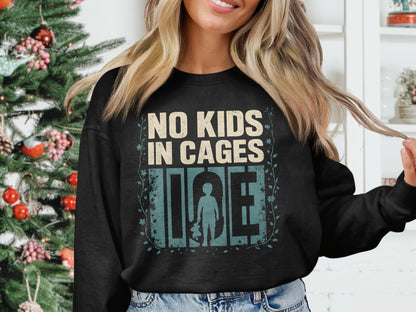 No Kids in Cages Uplifting Graphic Sweatshirt product