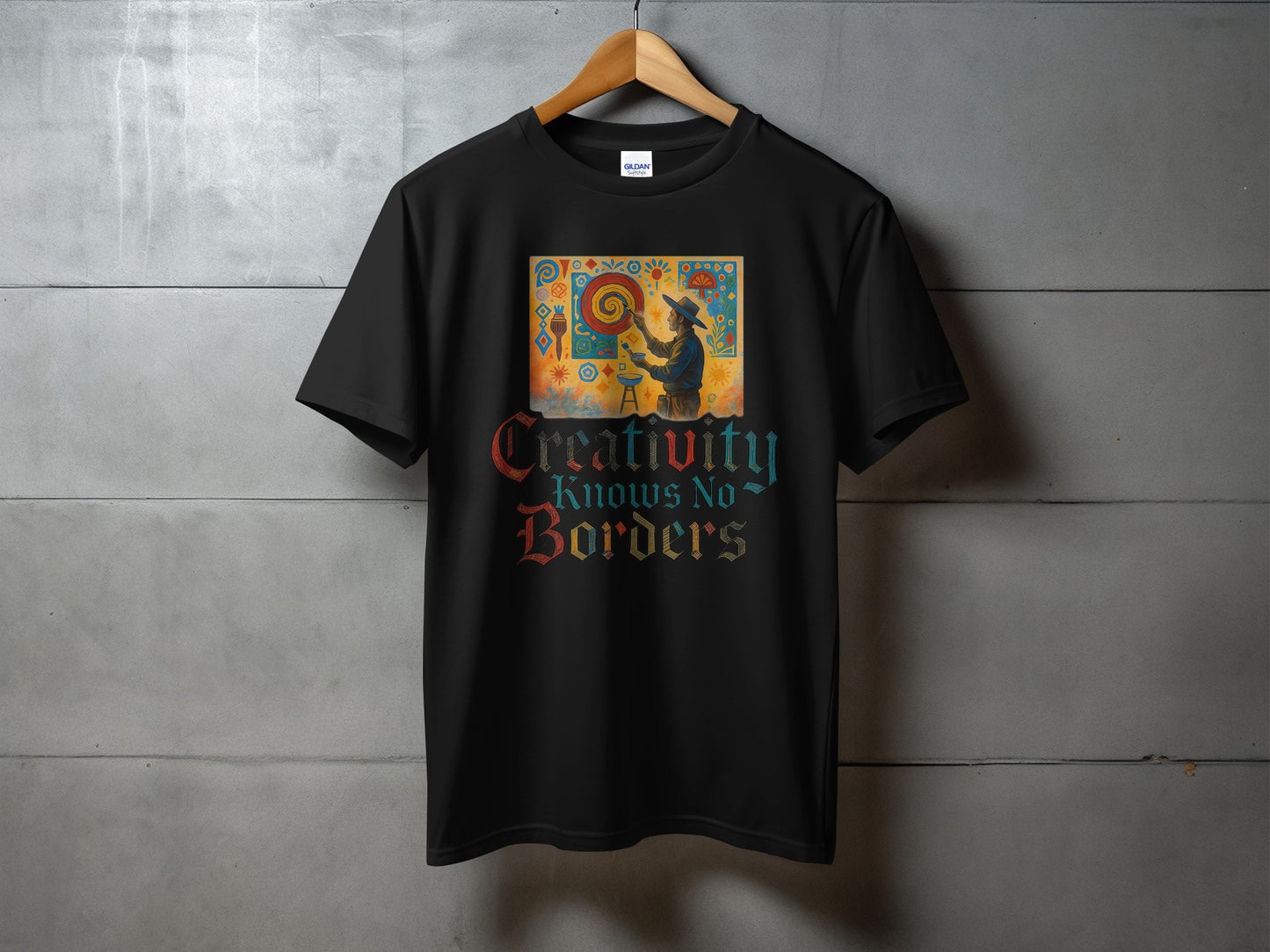Creativity Knows No Borders Inspirational Shirt Product