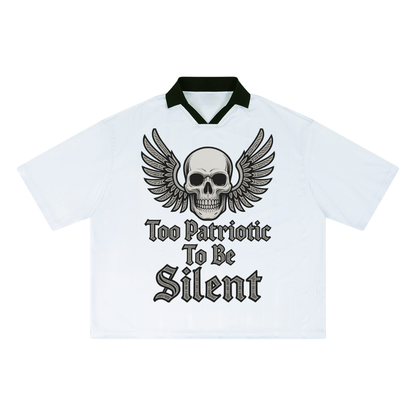 Anti Trump & Anti Maga Tee Unisex Striped Boxy Soccer Jersey