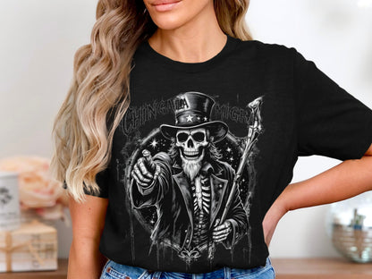 Gothic Skeleton Band Music Lover Style T-Shirt product type