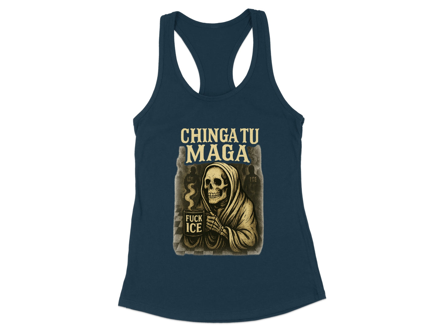 Chinga Tu Maga Fuck Ice Graphic Tank Top Product