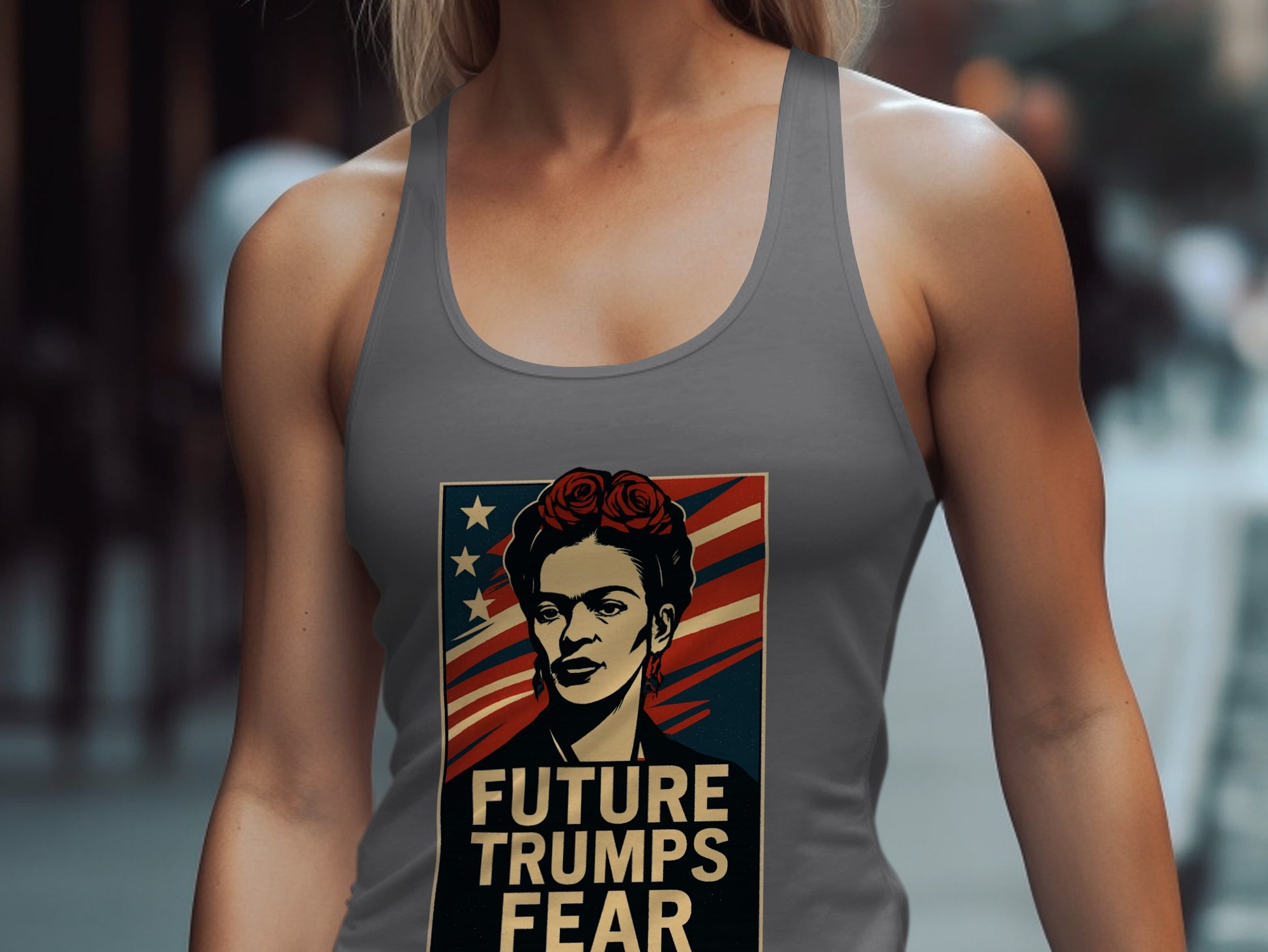 Future Trumps Fear Graphic Tank Top product type