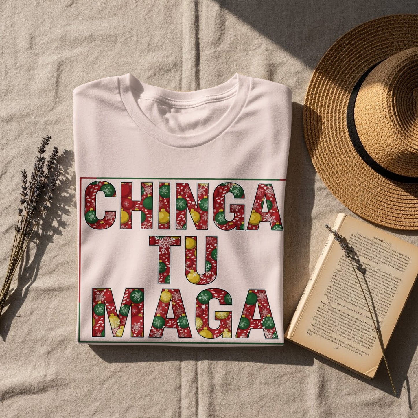 Bold Chinga Tu Maga Floral Graphic Tee