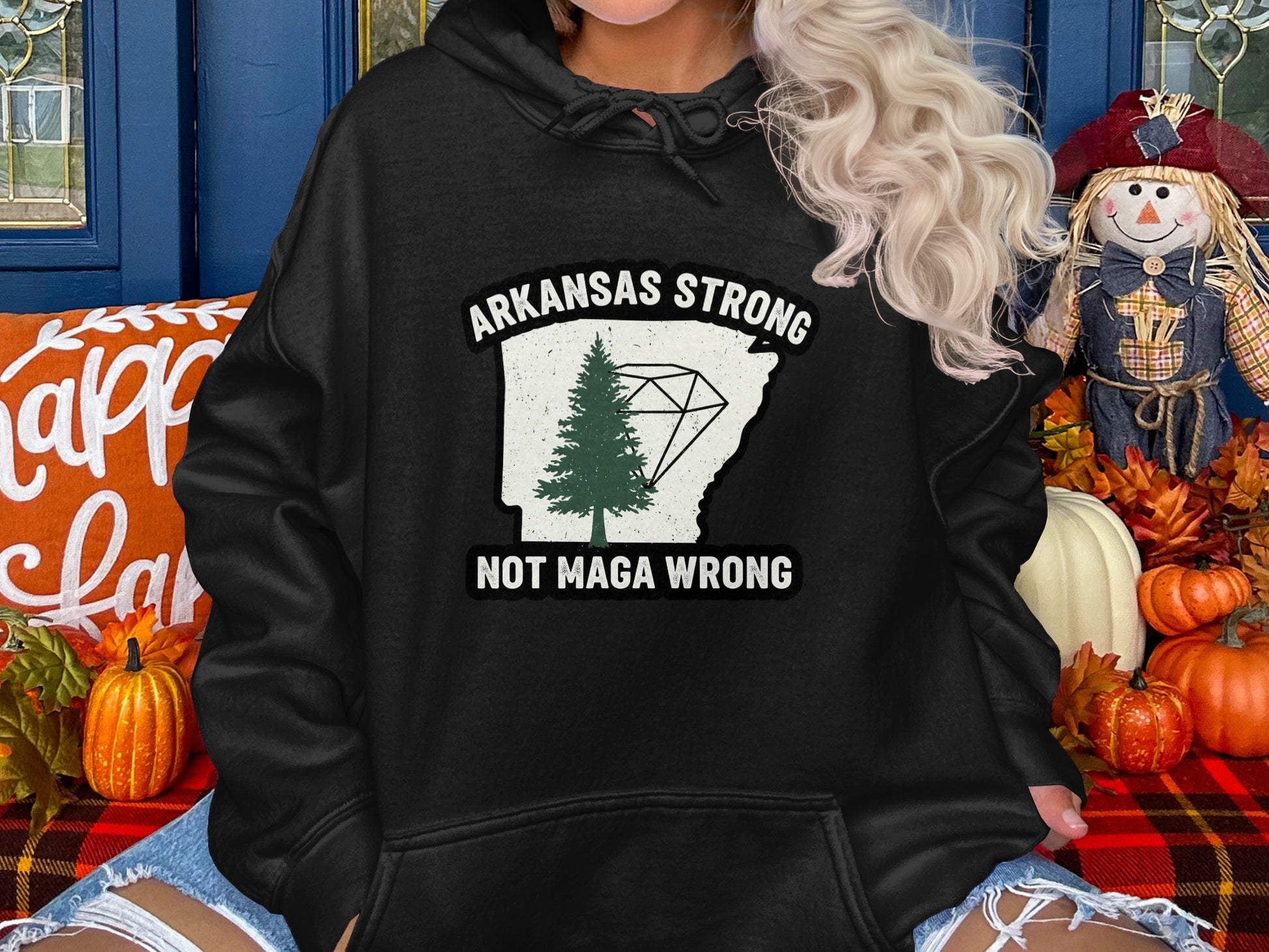 Arkansas Strong Not Maga Wrong Hoodie product type