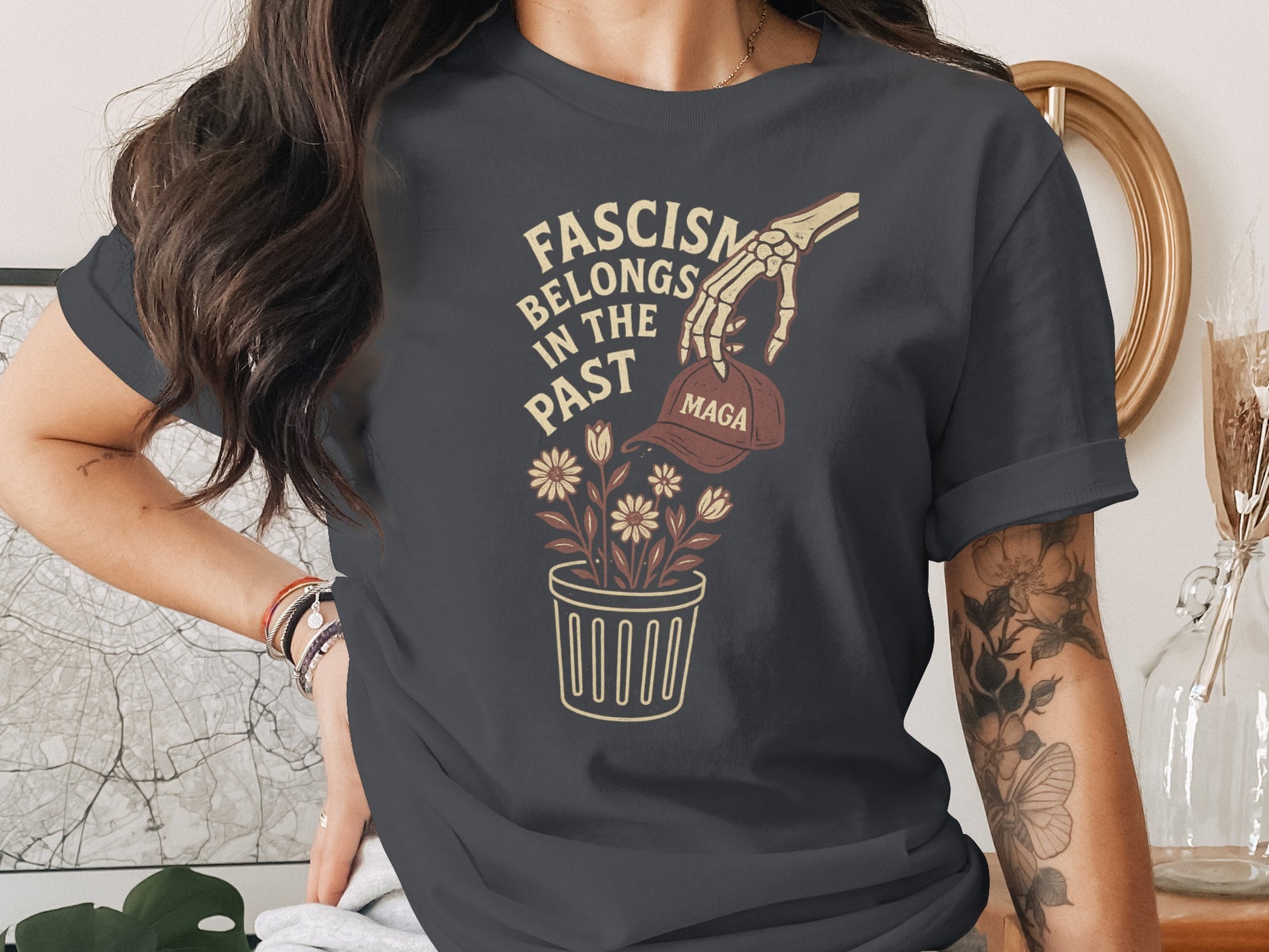 Fascism Belongs in the Past Graphic Shirt product type