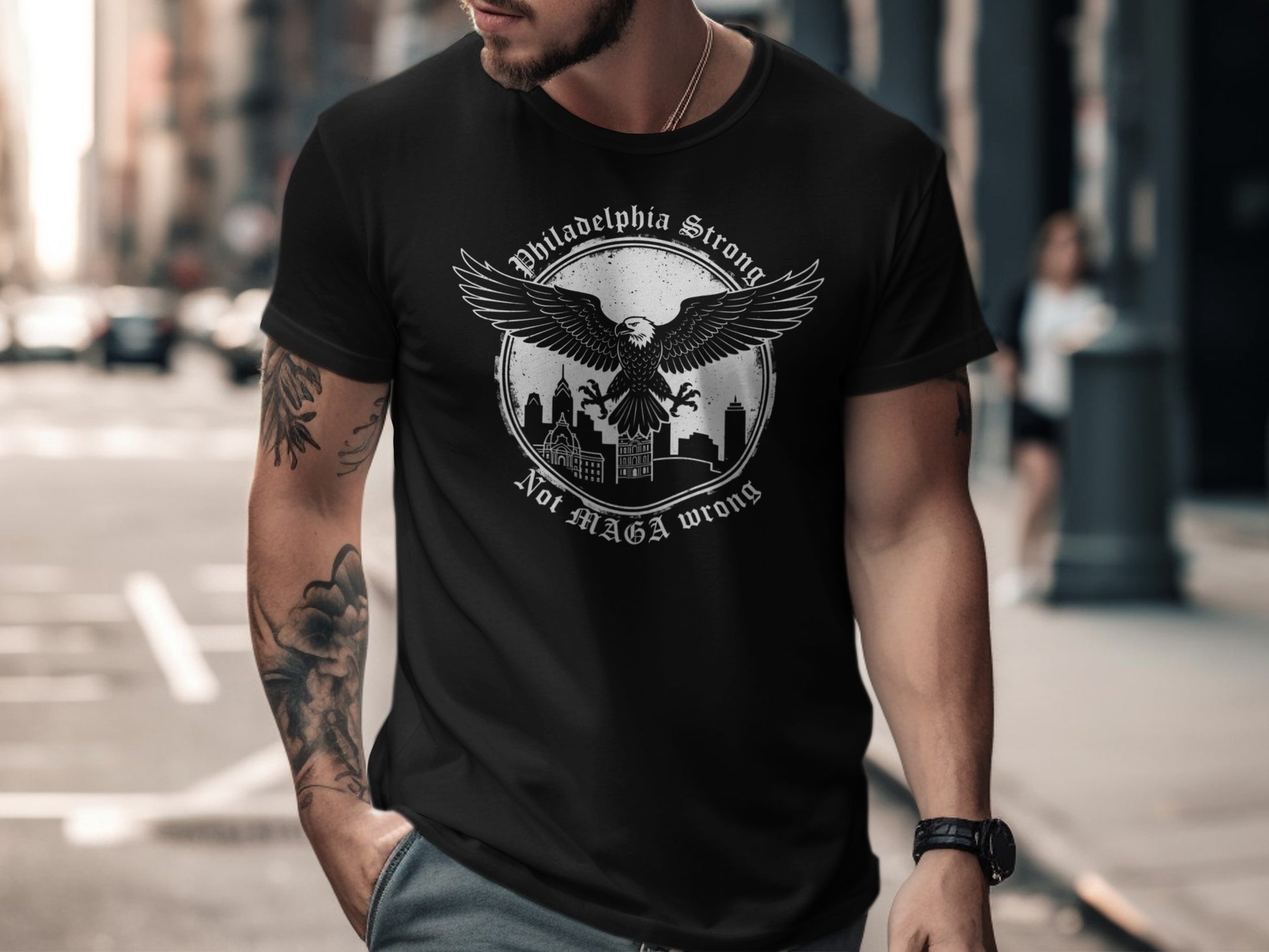 Philadelphia Strong Not MAGA Wrong T-shirt