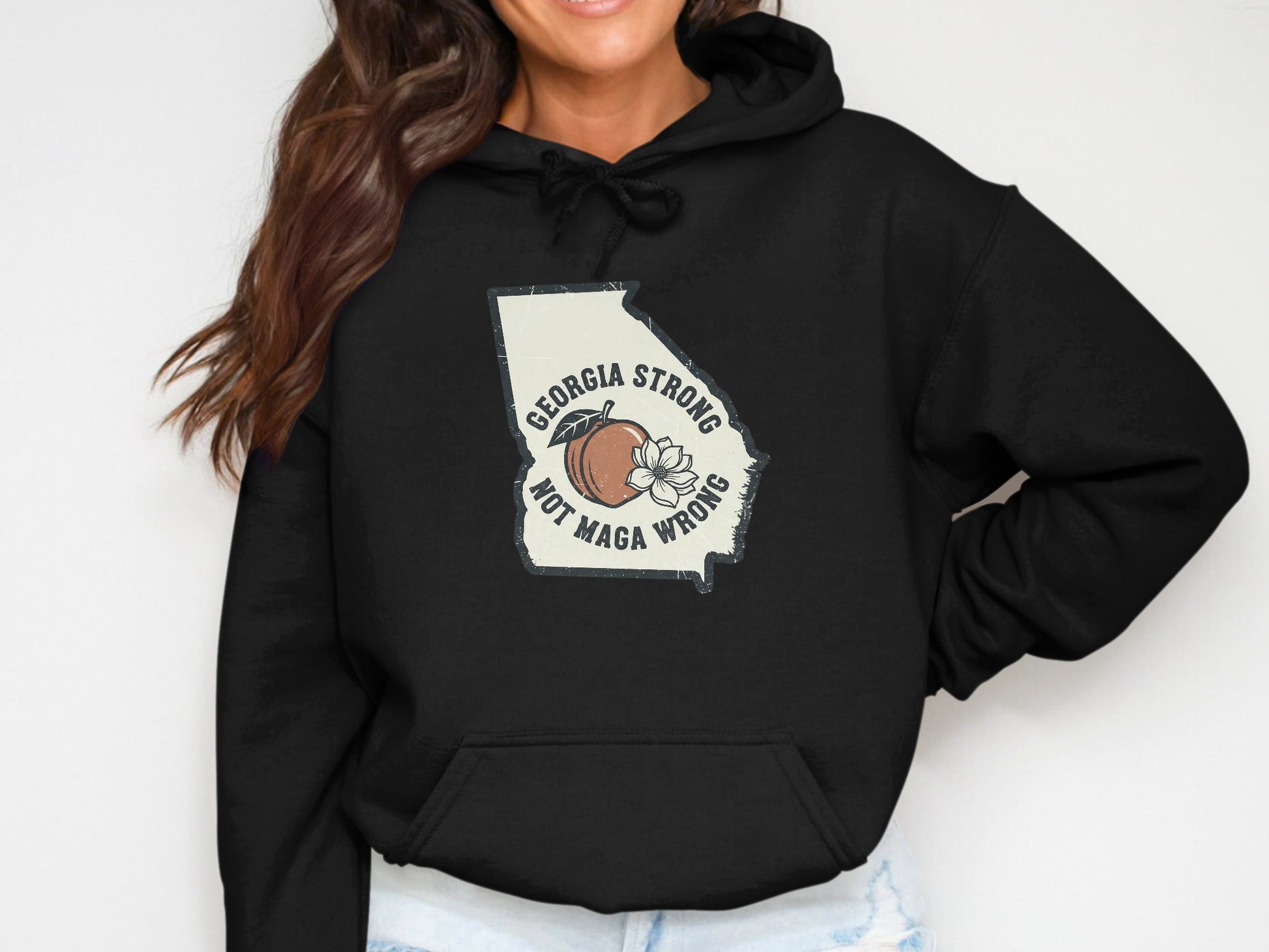 Georgia Strong Not Maga Wrong Hoodie product