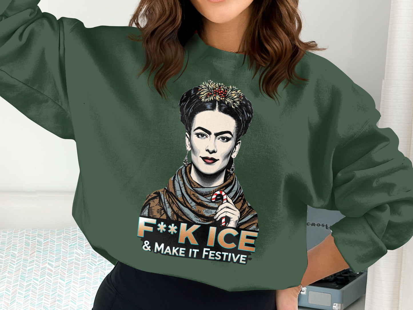 F**k Ice and Make It Festive Graphic Sweatshirt