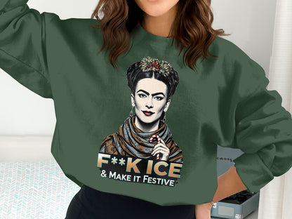 F**k Ice and Make It Festive Graphic Sweatshirt