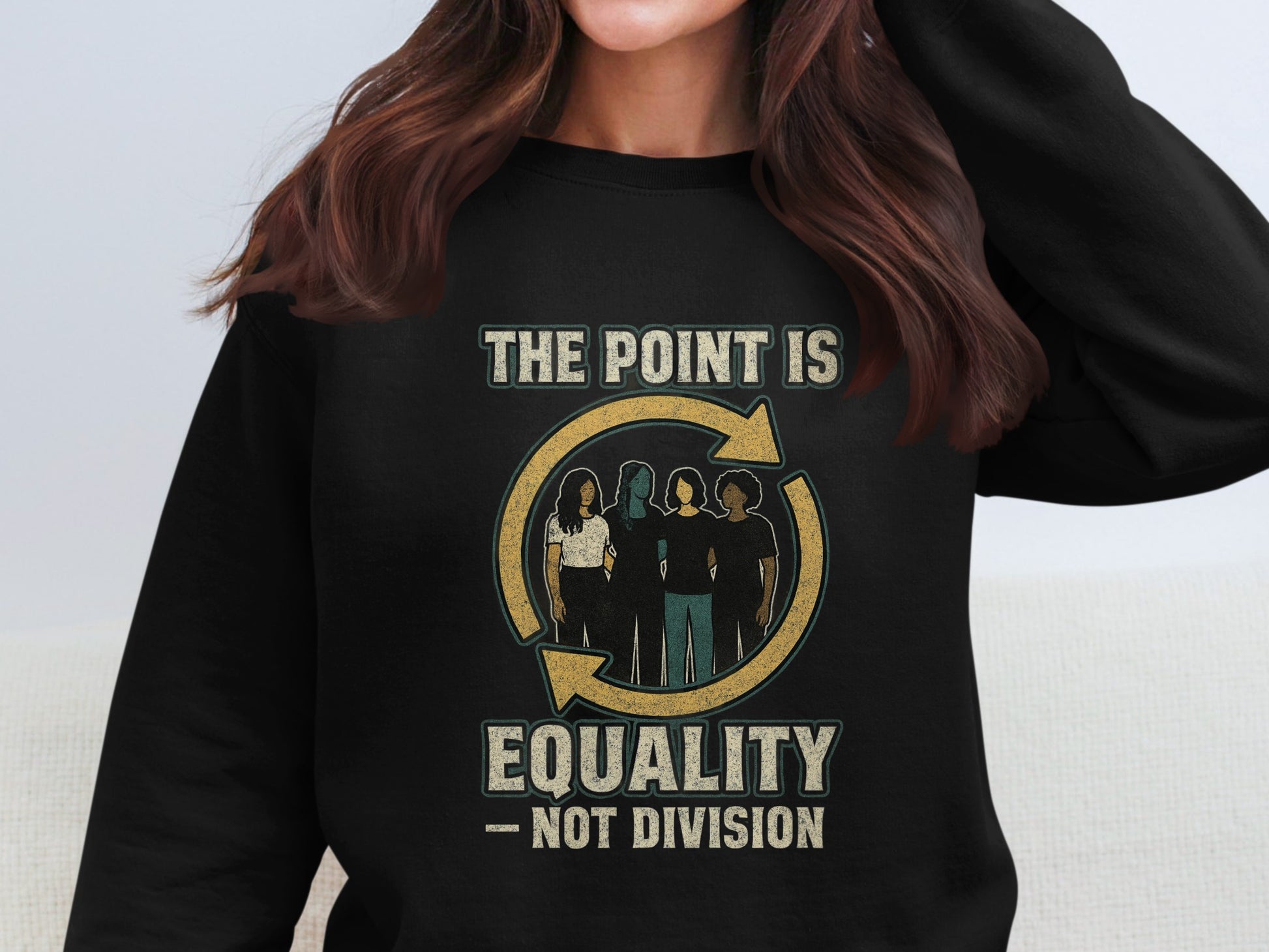 The Point Is Equality Not Division Print Pullover product
