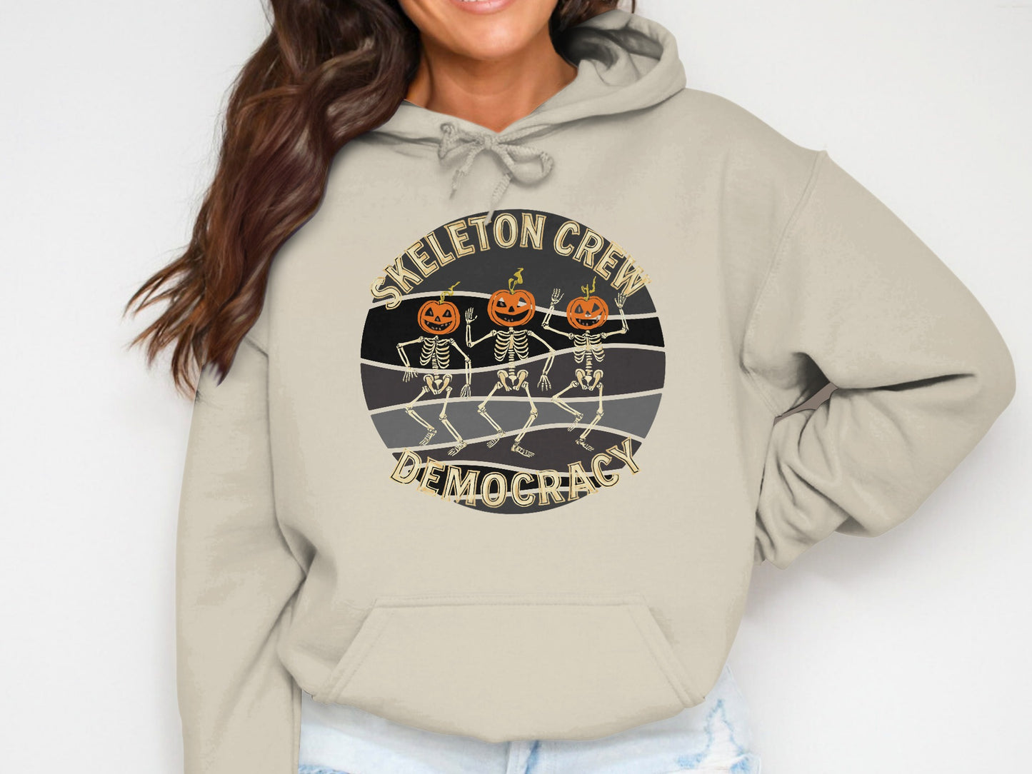 Skeleton Crew Democracy Halloween Hoodie product