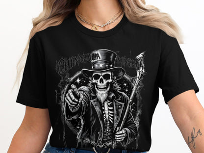 Chilingana Migra Skeleton Graphic Women's T-Shirt product